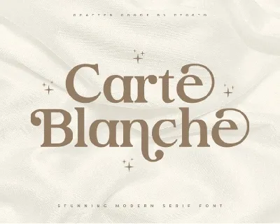 Carte Blanche font