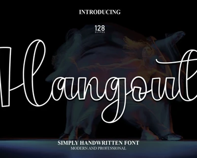 Hangout Script font