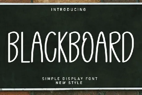 Blackboard Display font