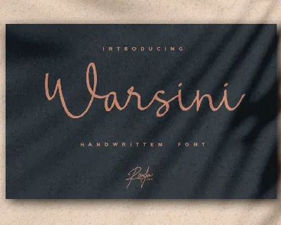 Warsini font