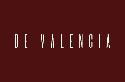 De Valencia font