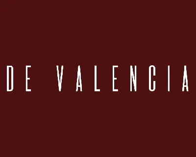 De Valencia font