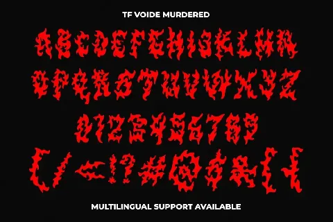 TF Voide Murdered font