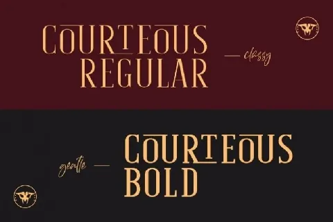 Courteous Serif font
