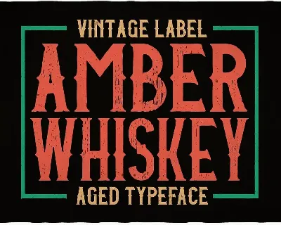 Amber Whiskey Typeface font