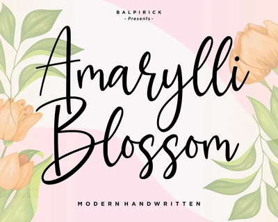 Amarylli Blossom font