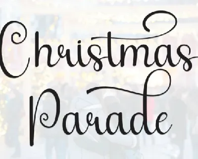 Christmas Parade Script font