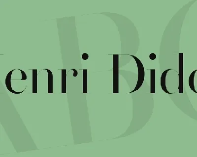 Henri Didot font