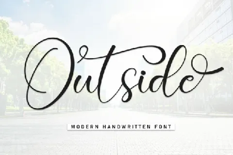 Outside Script Typeface font