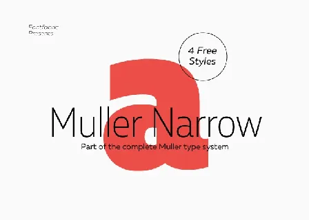 Muller Narrow Family font