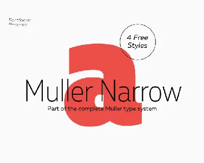 Muller Narrow Family font