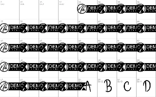 My Note Demo font