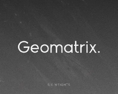 Geomatrix font