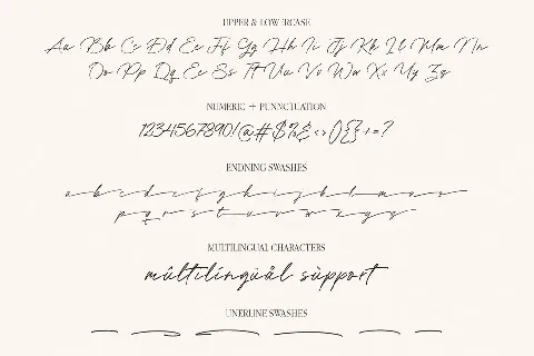 White Signature font