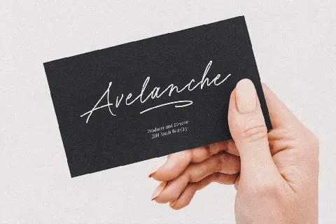 White Signature font