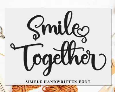 Smile Together font