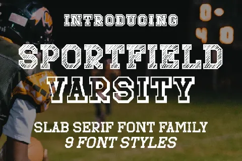 Sportfield Varsity font