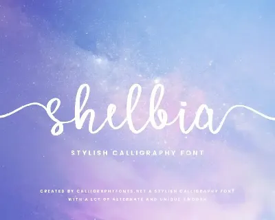 Shelbia font