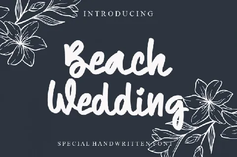 Beach Wedding font