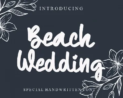 Beach Wedding font