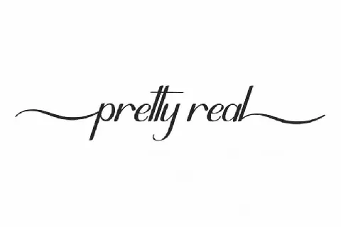 Pretty Real Calligraphy font