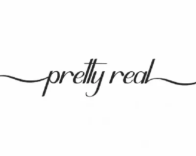 Pretty Real Calligraphy font