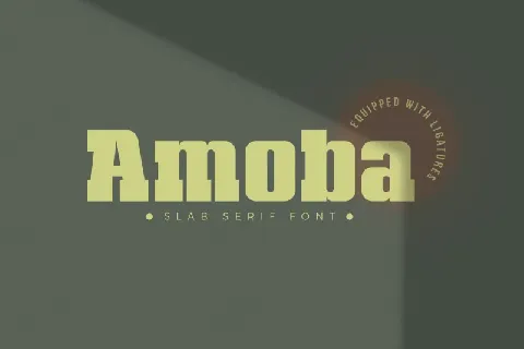 Amoba Slab Serif font