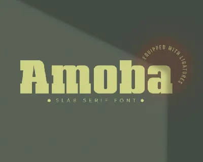 Amoba Slab Serif font