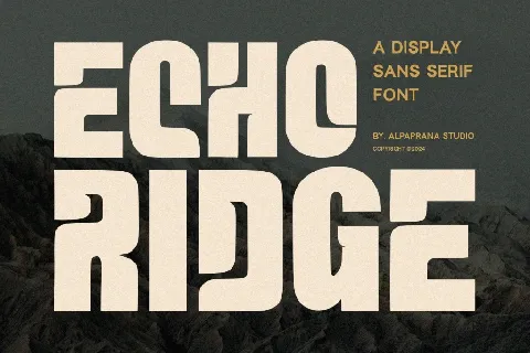 Echo Ridge Free font