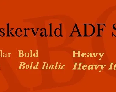 Baskervald ADF Std Family font