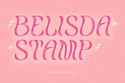 Belisda Stamp font