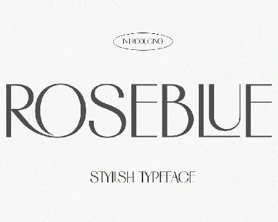 Roseblue font