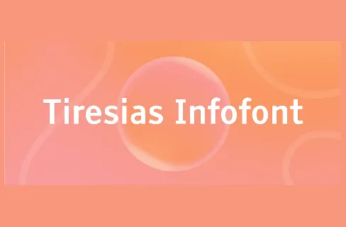 Tiresias Infofont