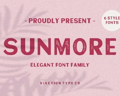 Sunmore Family font