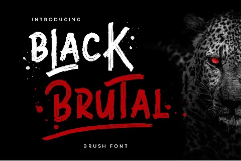 Black Brutal font