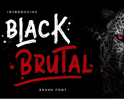 Black Brutal font