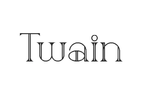 Twain Demo font