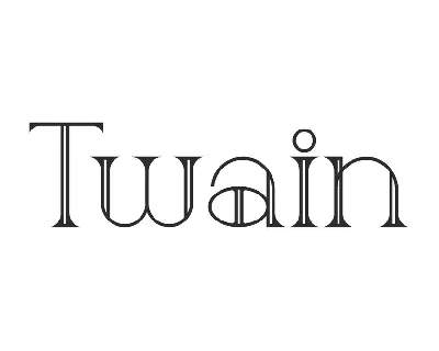 Twain Demo font