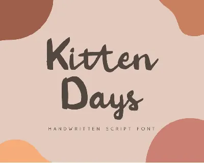 Kitten Days Free font