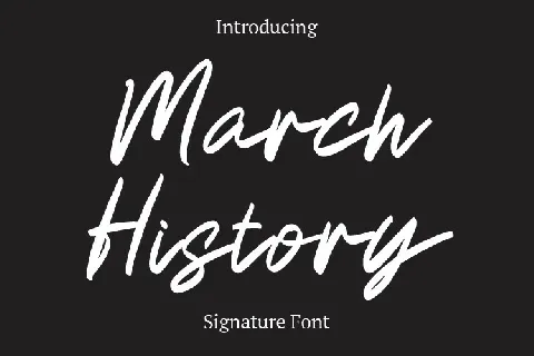 March History font