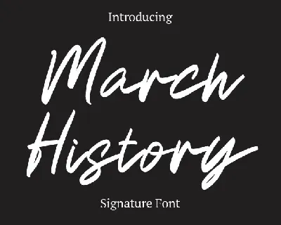 March History font