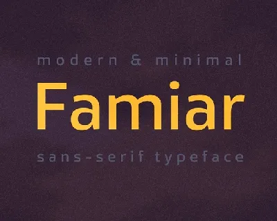 Famiar font