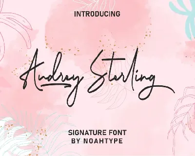 Audrey Sterling font