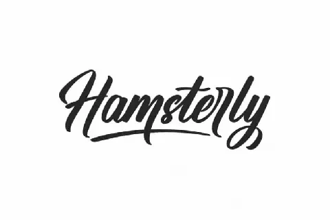 Hamsterly Script font