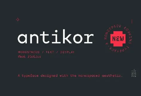 Antikor – Mono Geometric font