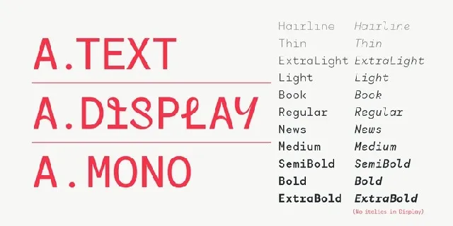 Antikor – Mono Geometric font