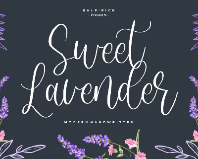 Sweet Lavender font