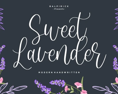 Sweet Lavender font