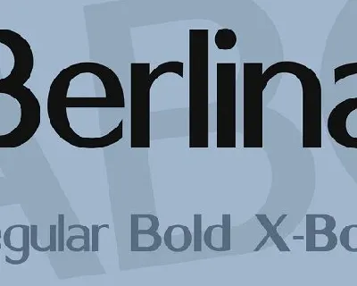 Berlina Family font