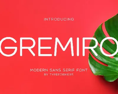 Gremiro font